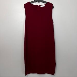 BAILEY Elegant Burgundy Sleeveless Dress sz Large